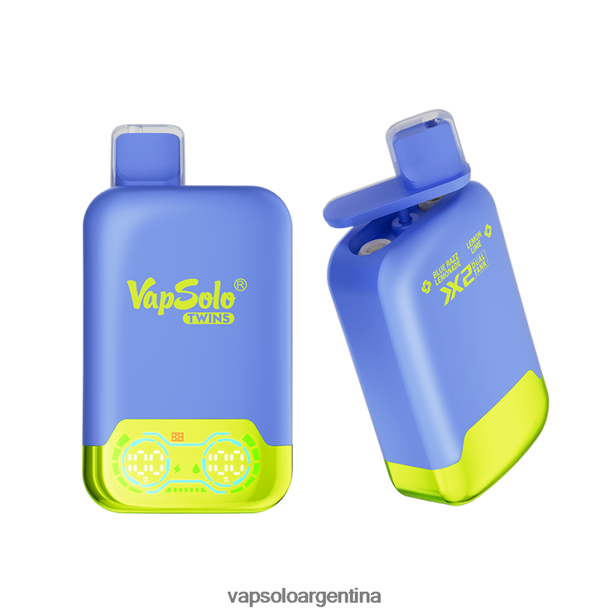 VapSolo Al Por Mayor - VapSolo TWINS vaporizador desechable 8JF0V226 limonada blue razz y lima limón
