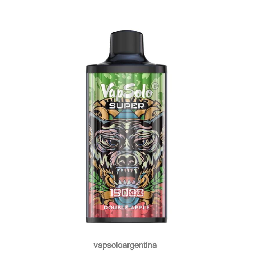 VapSolo Precio - VapSolo SUPER vaporizador desechable 8JF0V217 manzana doble