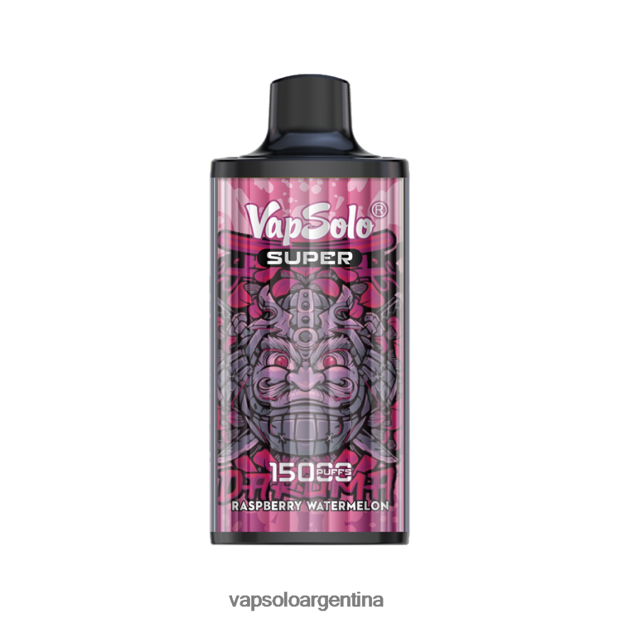 VapSolo Sabores - VapSolo SUPER vaporizador desechable 8JF0V219 sandía frambuesa